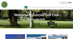 Desktop Screenshot of datchetgolfclub.co.uk